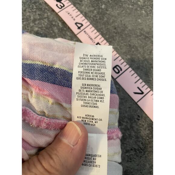 Aerie PJs Womens Off-Duty Poplin Trouser Pajamas Sleepwear Size XL Raspberry NWT - Picture 8 of 16